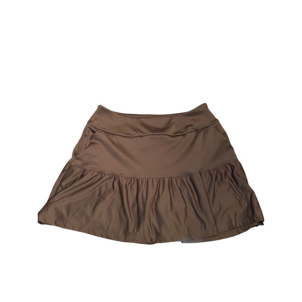 ADIDAS- NEW - golf skirt skort gray size L